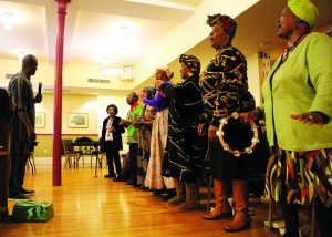 staff embrace traditional African heritage